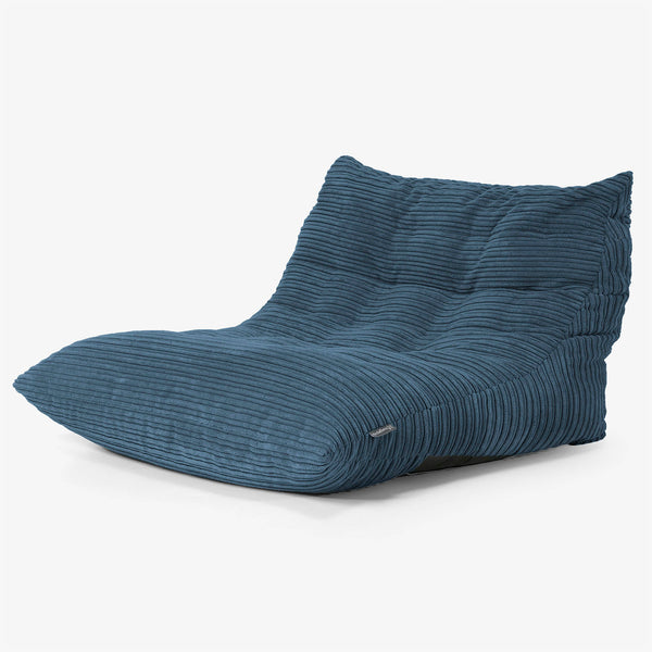 Noah Sitzsack-Bodenstuhl - Cord Marineblau 01