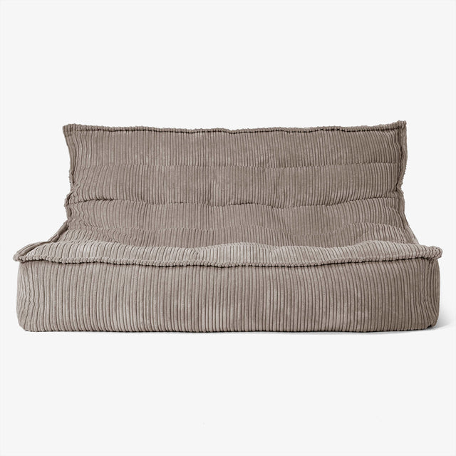 Oliver Sitzsack Bodensofa - Cord Beigegrau 01