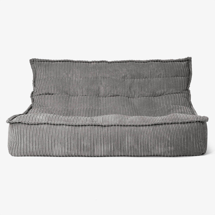 Lounge Pug Oliver Sitzsack Bodensofa Cord Graphitgrau– Big Bertha Original DE