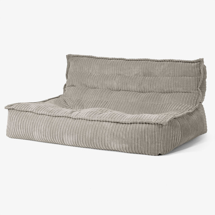 Lounge Pug Oliver Sitzsack Bodensofa Cord Nerzfarben– Big Bertha Original DE