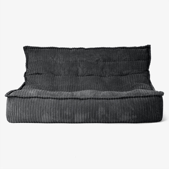 Oliver Sitzsack Bodensofa - Cord Schwarz 01