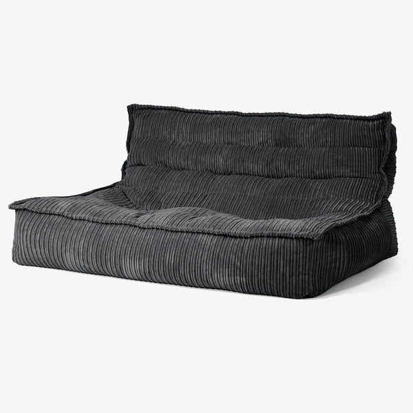 Oliver Sitzsack Bodensofa - Cord Schwarz 01