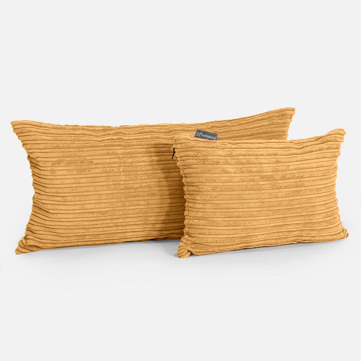 Riesen Dekokissen / Sofa Kissenbezug 40 x 70cm - Cord Goldhonig 03