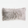 Riesen Dekokissen / Sofa Kissenbezug 40 x 70cm - Mongolisches Kunstfell Grau 01