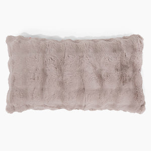 Riesen Dekokissen / Sofa Kissenbezug 40 x 70cm - Bubble Pelz Nerzfarben