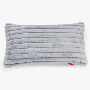 Riesen Dekokissen / Sofa Kissenbezug 40 x 70cm - Ultra Plüsch Cord Taubenblau