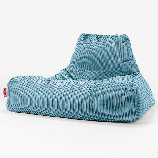 Riesen Sitzsack Lounge Sessel - Cord Türkis 01