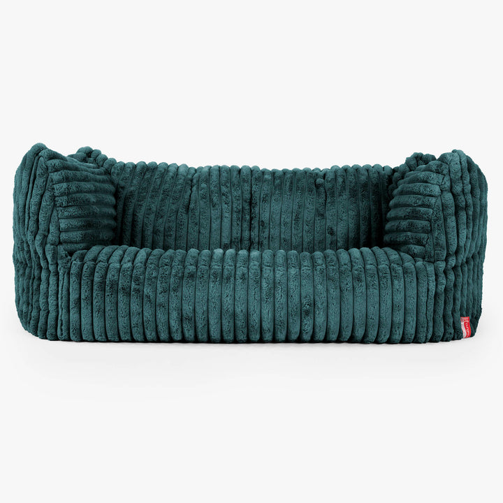 Ruben Sitzsack Sofa - Ultra Plüsch Cord Blaugrün 01