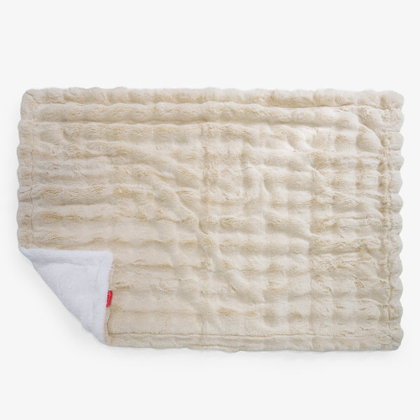 Sherpa-Decke - Bubble Pelz Creme