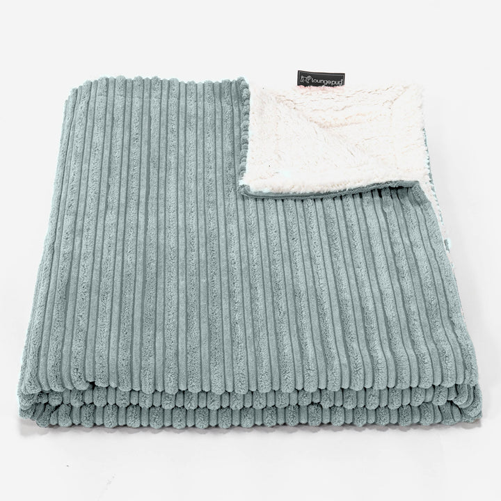 Lounge Pug Sherpa-Decke Cord Mintgrün– Big Bertha Original DE