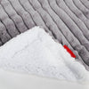 Sherpa-Decke - Ultra Plüsch Cord Grau 01