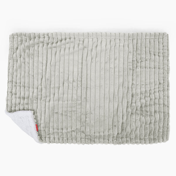 Sherpa-Decke - Ultra Plüsch Cord Salbeigrün 01