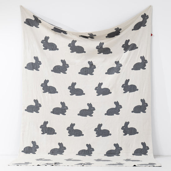 Kuscheldecke / Tagesdecke - Gestrickte Rabbit 02