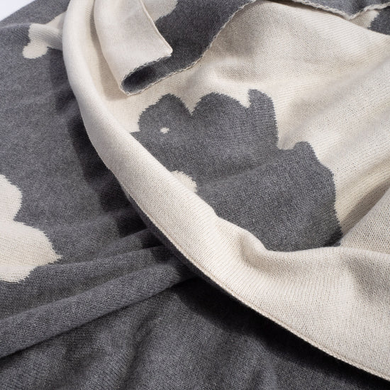 Kuscheldecke / Tagesdecke - Gestrickte Rabbit 05