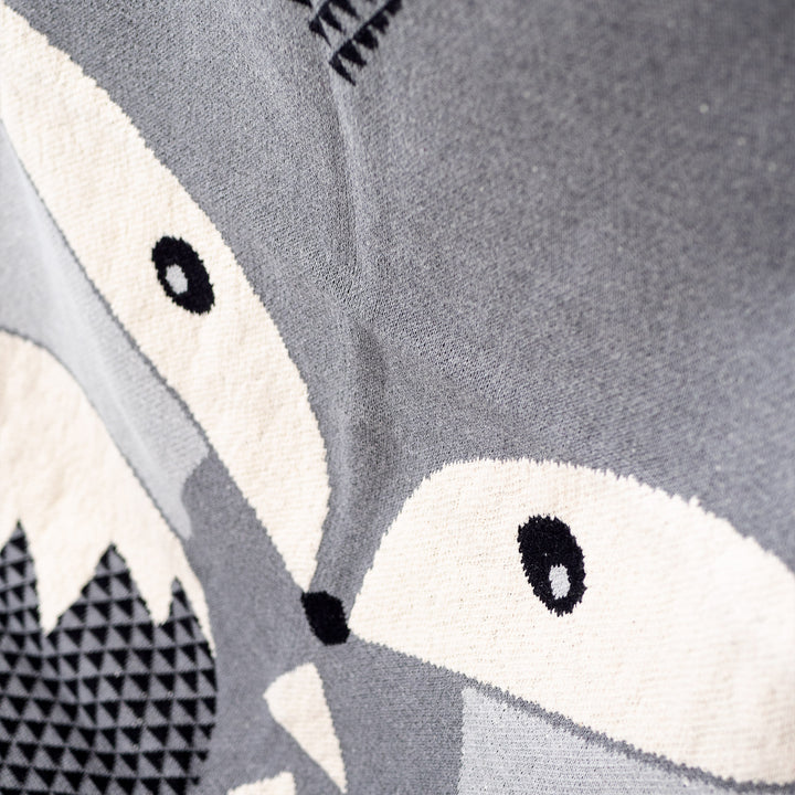 Kuscheldecke / Tagesdecke - Gestrickte Solo Fuchs 03