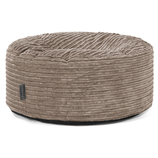 Sitzhocker Pouf - Cord Beigegrau 01