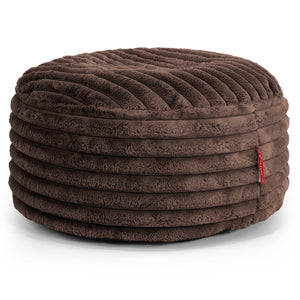 Sitzhocker Pouf - Ultra Plüsch Cord Nussbraun