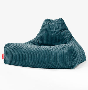 Sitzsack Lounge Sessel - Cord Blaugrün