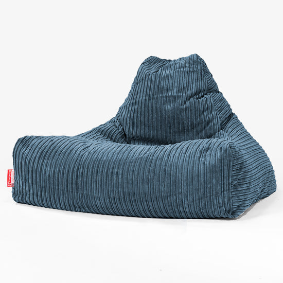 Sitzsack Lounge Sessel - Cord Marineblau 01