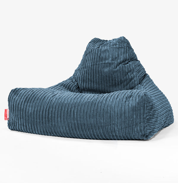Sitzsack Lounge Sessel - Cord Marineblau 01