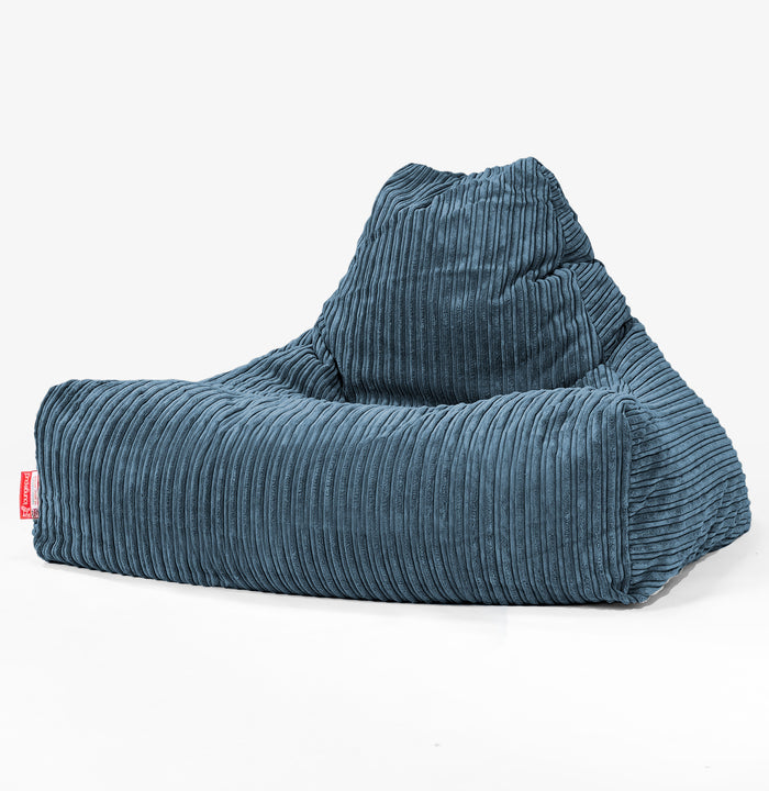 Sitzsack Lounge Sessel - Cord Marineblau 01