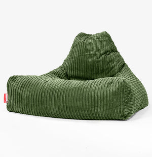Sitzsack Lounge Sessel - Cord Nadelwaldgrün