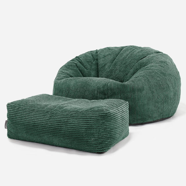 Sitzsack Sofa - Pom-Pom Moosgrün 02