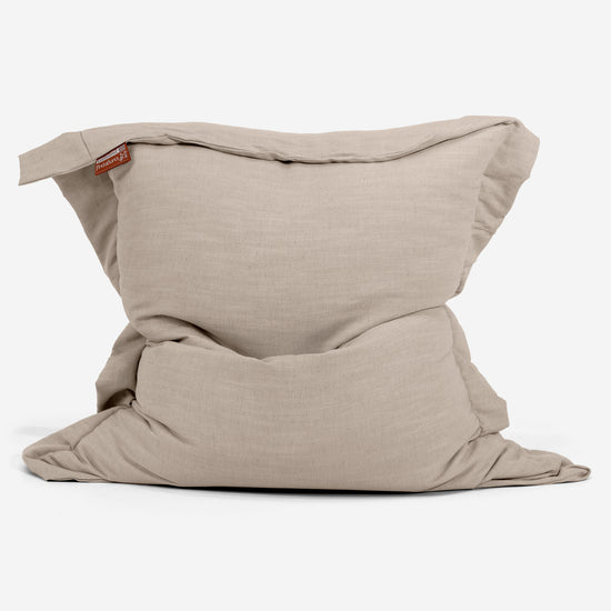 Sitzsack XXL - Leinenlook Creme 01