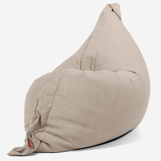 Sitzsack XXL - Leinenlook Creme 02