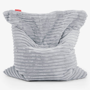 Sitzsack XXL - Ultra Plüsch Cord Taubenblau