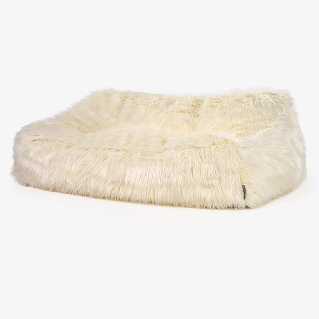 Das Slouchy Sitzsack Sofa Ersatz Bezug - Mongolisches Kunstfell 01