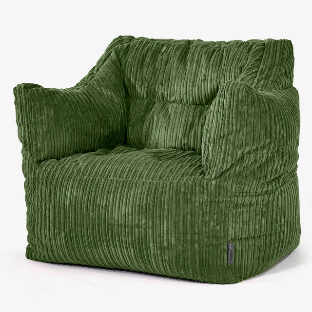 Victor Sitzsack Sessel - Cord Nadelwaldgrun 01