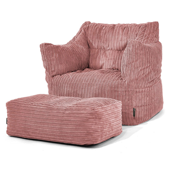 Victor Sitzsack Sessel - Cord Pfirsich 02