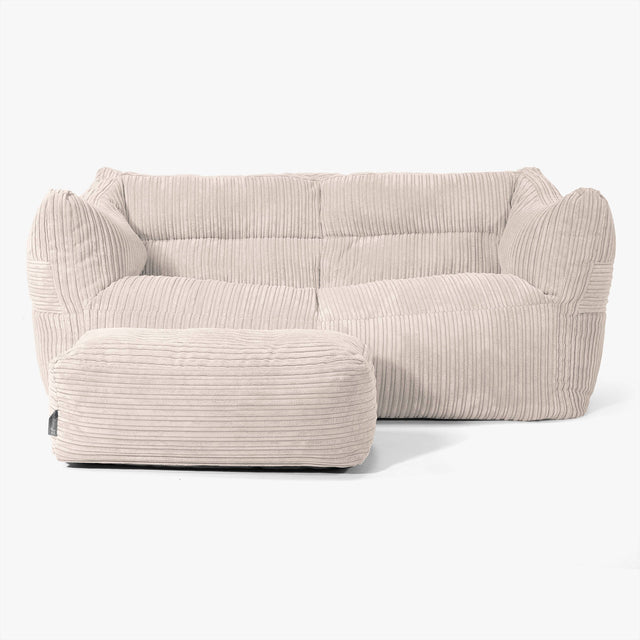 Victor Sitzsack Sofa - Cord Creme 02