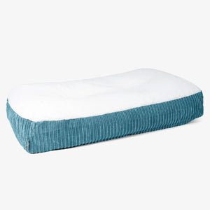 XXL Slouchy Hundebett - Sherpa & Cord Türkis