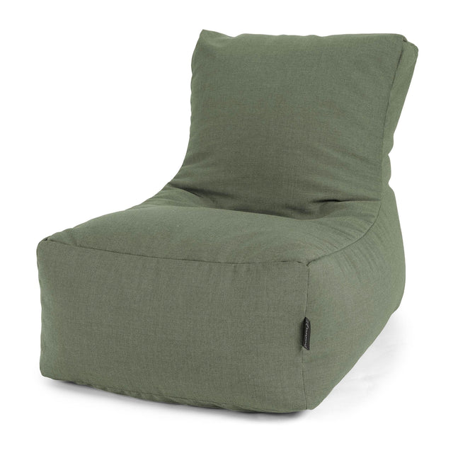 Outdoor-Lounger-Sitzsack - Sunbrella Olivgrün 01