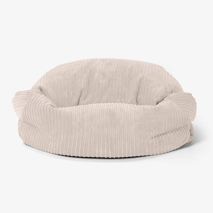 Sabine Sitzsack Sofa - Cord Elfenbein 02