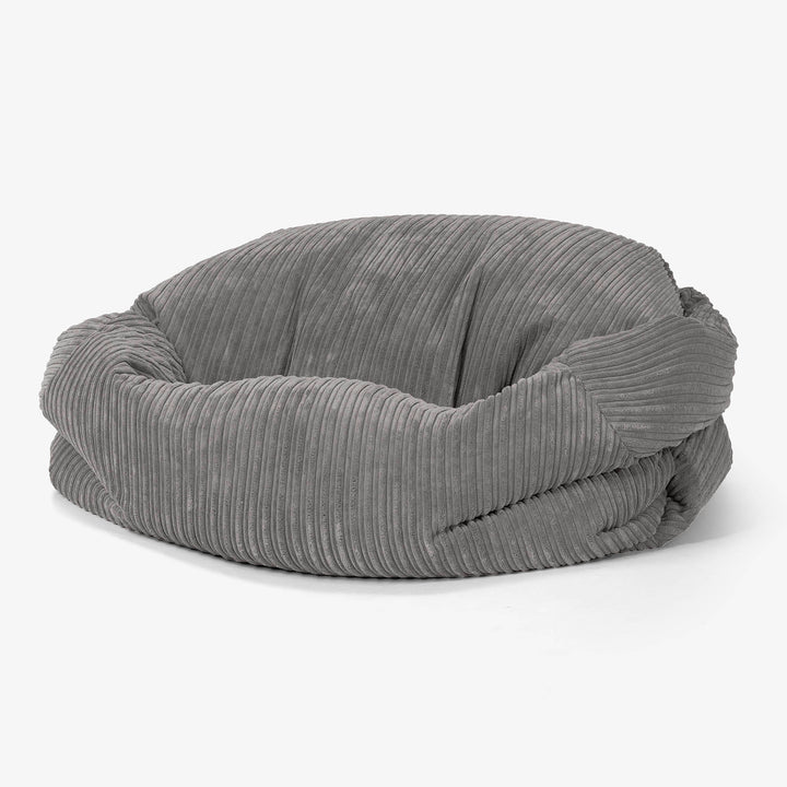 Sabine Sitzsack Sofa - Cord Graphitgrau 01