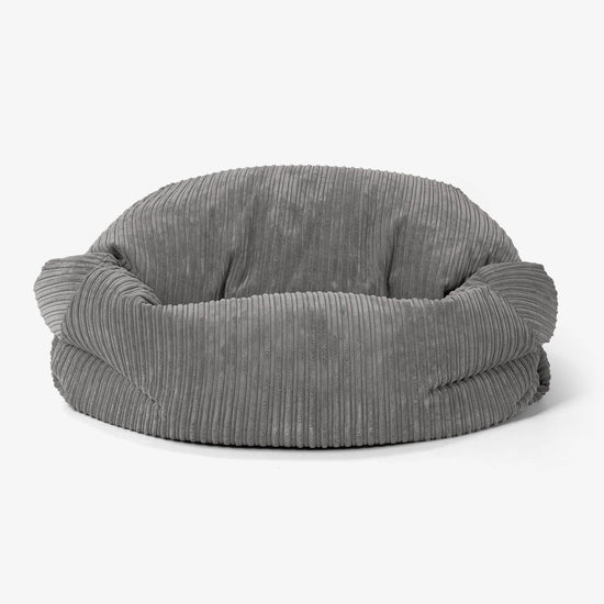 Sabine Sitzsack Sofa - Cord Graphitgrau 02