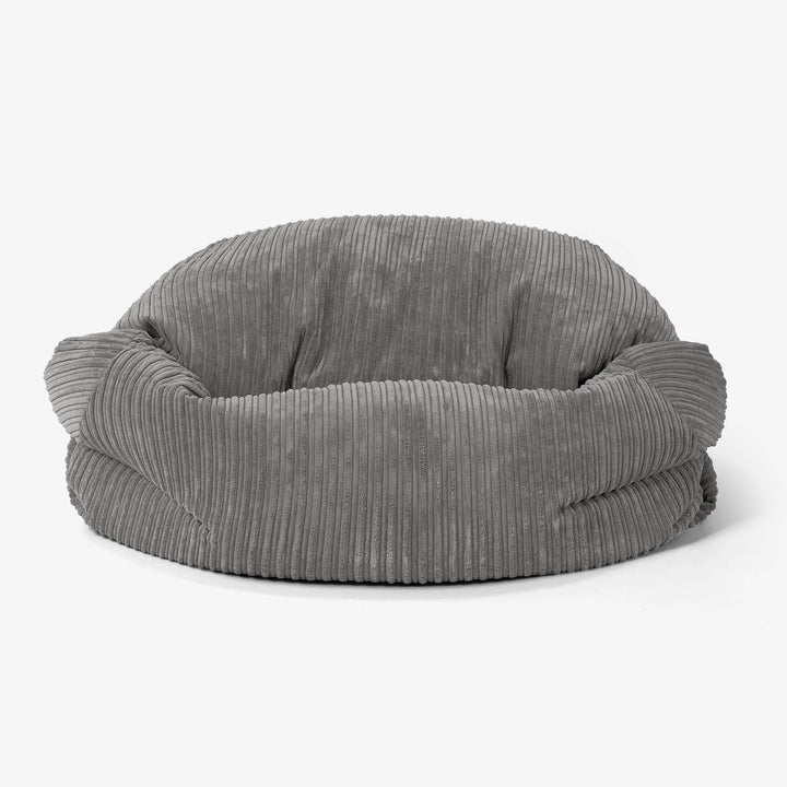 Sabine Sitzsack Sofa - Cord Graphitgrau 02