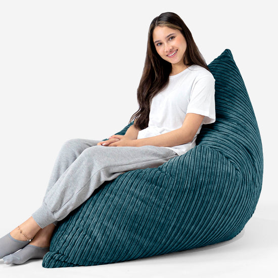 Sitzsack XXL - Cord Blaugrün 03