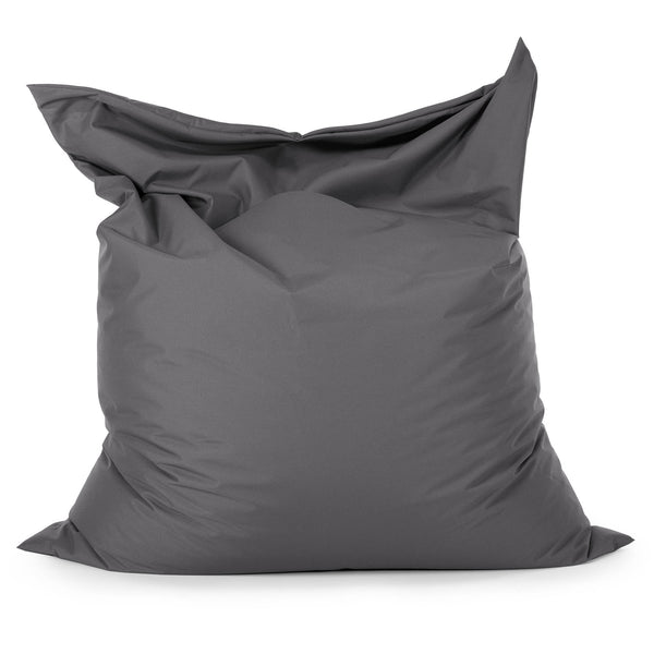 Sitzsack XXL - Pflegeleicht für Draußen Dunkelgrau 01