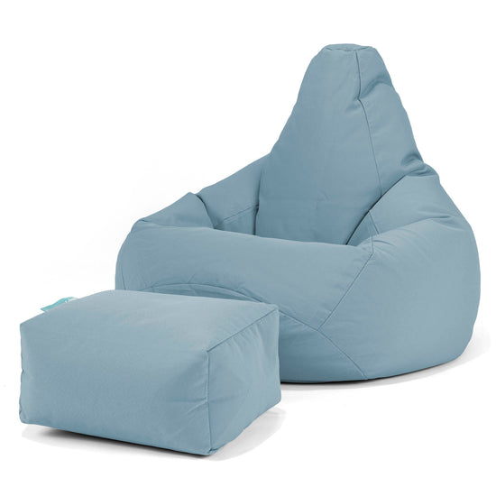 SoleiStorm™ Ultra 2000 h+ Gaming Sitzsack Sessel Outdoor - Olefin Baby Blau 01