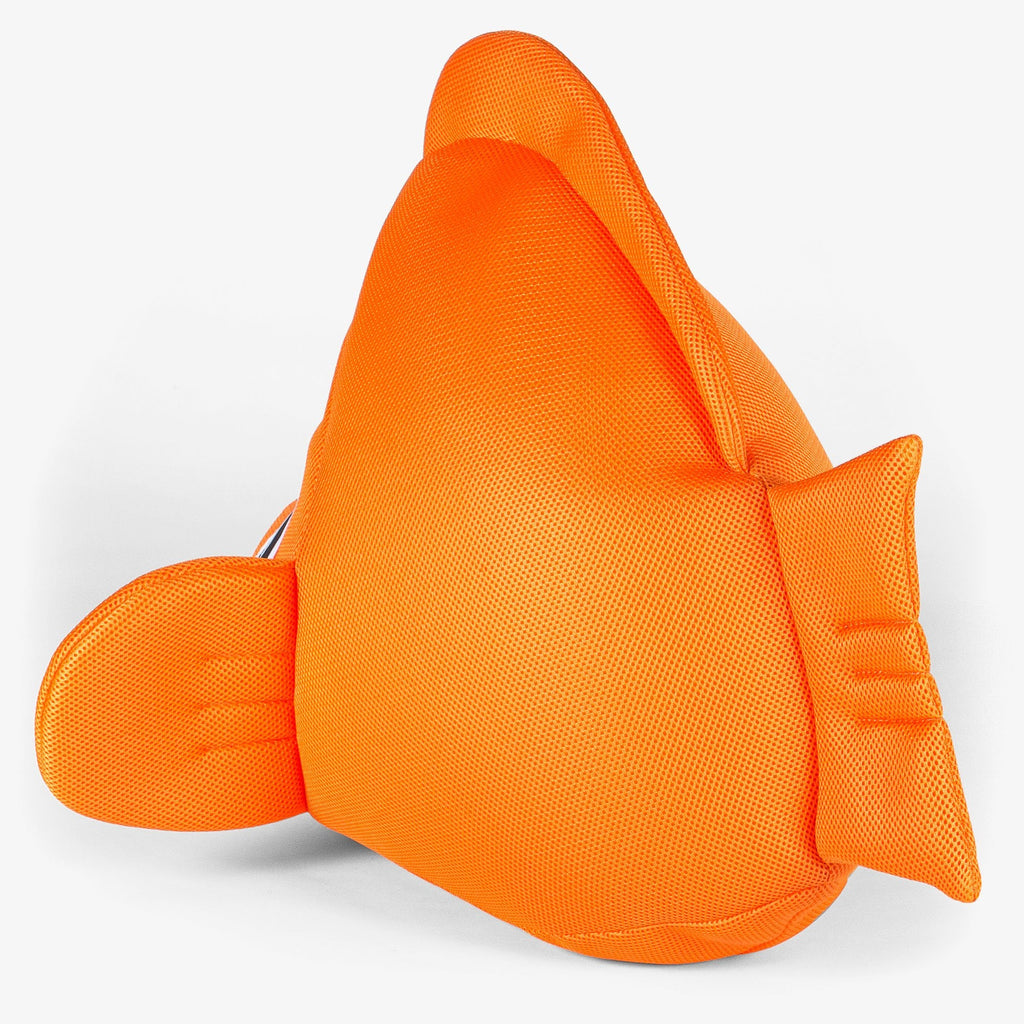Big Bertha Original - Clownfisch Pool-Spielzeug Sitzsack für Kinder - Orange - Schwimmender Sitzsack