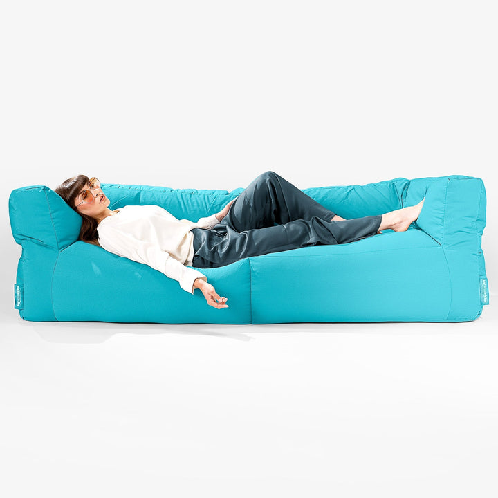 Big Bertha Original, SoleiStorm™ Ultra 2000 h+ Sitzsacksofa, Schlafsofa, Olefin Aqua