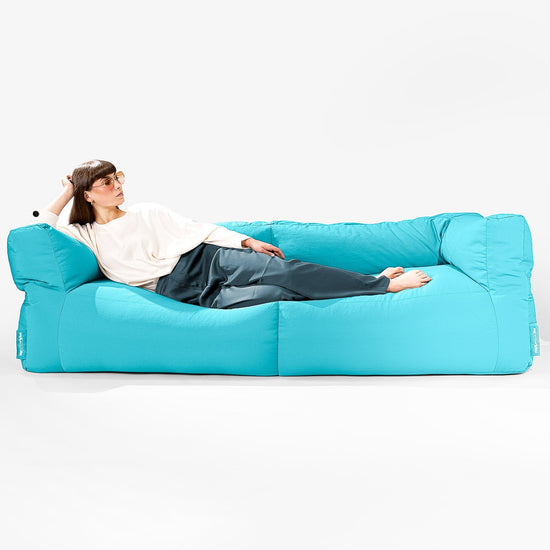 Big Bertha Original, SoleiStorm™ Ultra 2000 h+ Sitzsacksofa, Schlafsofa, Olefin Aqua