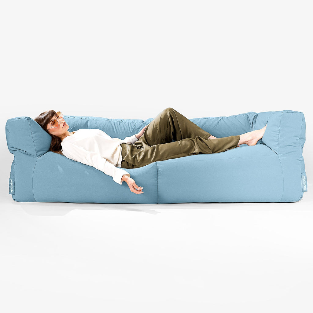 Big Bertha Original, SoleiStorm™ Ultra 2000 h+ Sitzsacksofa, Schlafsofa, Olefin Baby Blau