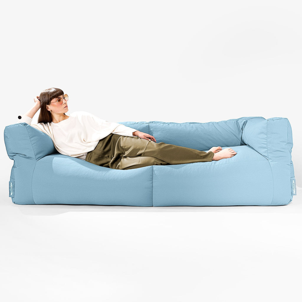 Big Bertha Original, SoleiStorm™ Ultra 2000 h+ Sitzsacksofa, Schlafsofa, Olefin Baby Blau