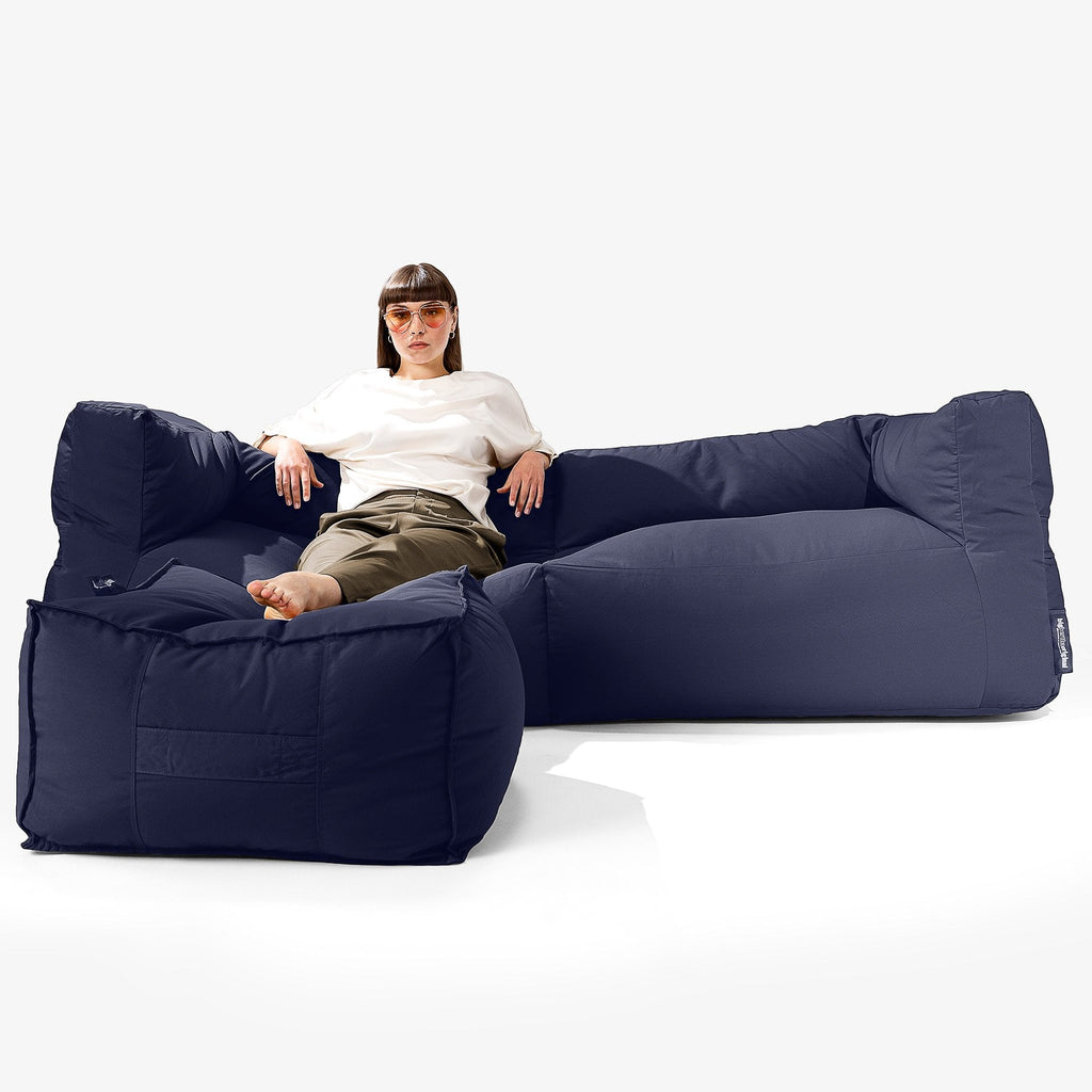 Big Bertha Original, SoleiStorm™ Ultra 2000 h+ Sitzsacksofa, Schlafsofa, Olefin Marineblau
