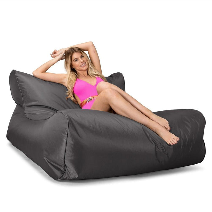 Big Bertha Original, Riesen Outdoor Pool Sitzsack, Schiefergrau